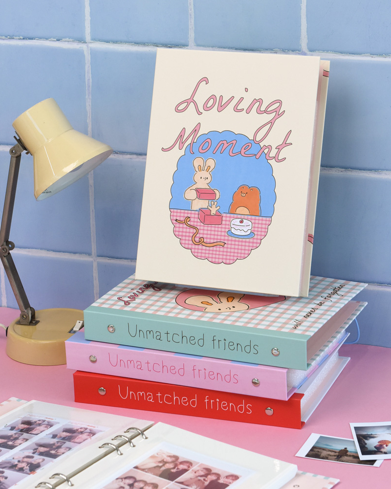 Alternative view of MONOLIKE Unmatched Friends A5 6-Ring Adhesive Photo Album – Series 2