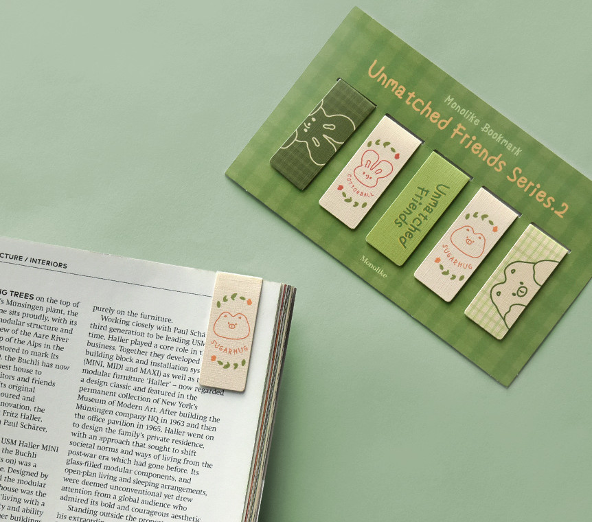 Alternative view of MONOLIKE Unmatched Friends Magnetic Bookmark Series.2