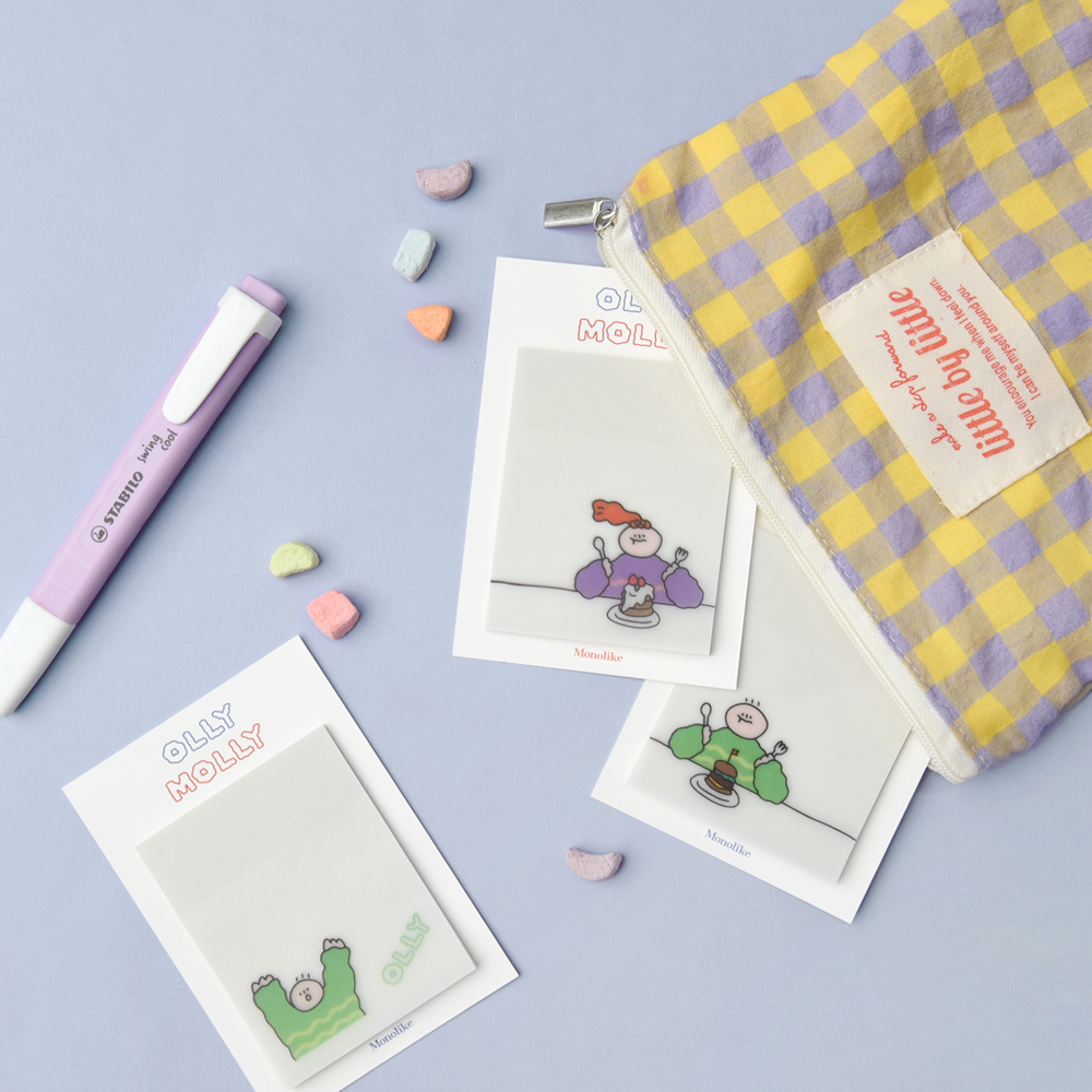 Alternative view of MONOLIKE Olly Molly Tracing Sticky Notes