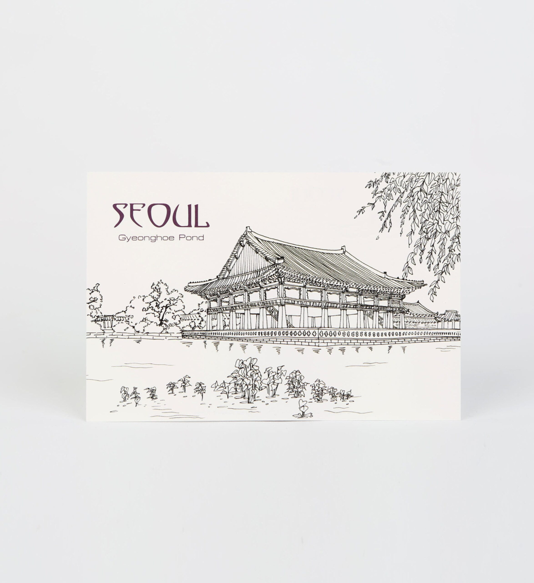 Alternative view of Seoul City Series Line Drawing Postcards (Set of 5)