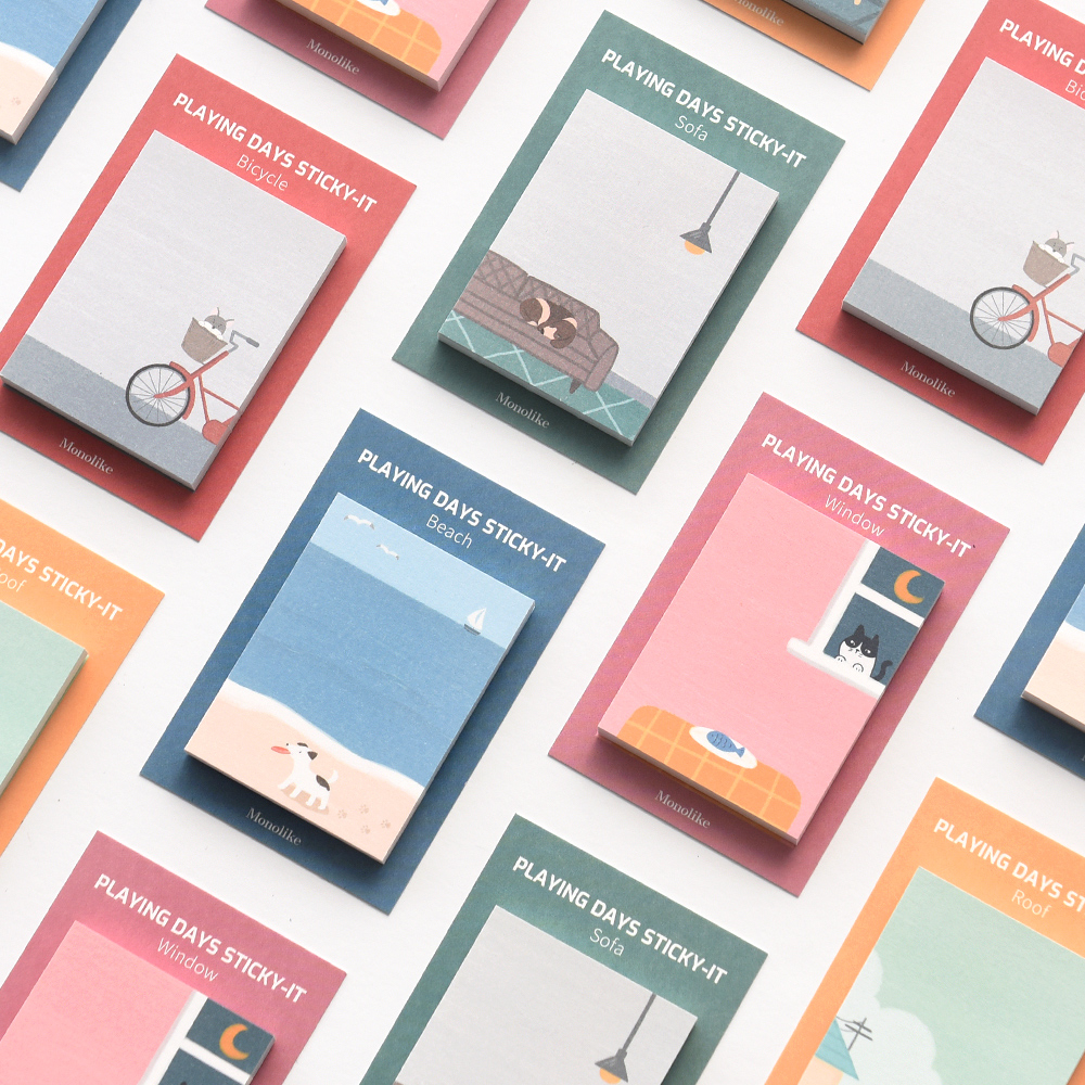 MONOLIKE Playing Days Sticky Notes