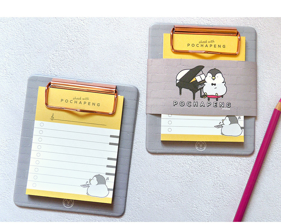 MONEW Pochapeng Mini Sticky Clipboard – Pianist - Memo Pads & Sticky Notes