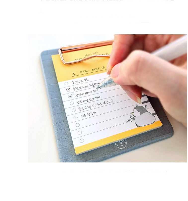 MONEW Pochapeng Mini Sticky Clipboard – Pianist - Memo Pads & Sticky Notes - View 1