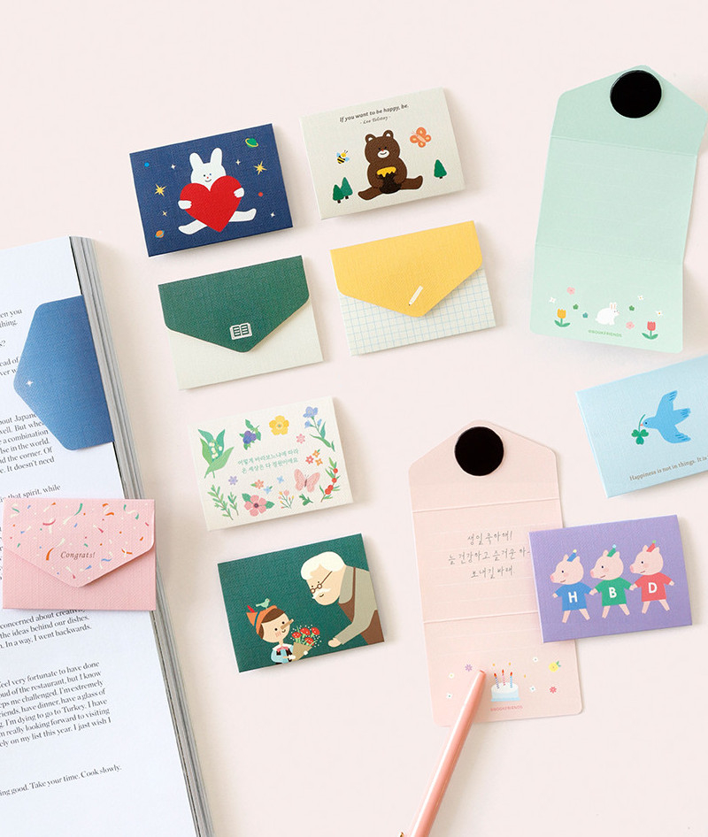 BOOKFRIENDS Literary Magnetic Bookmark Card - Bookmarks