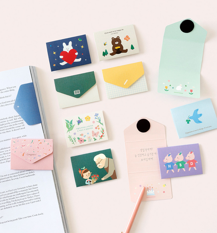 BOOKFRIENDS Literary Magnetic Bookmark Card - Bookmarks