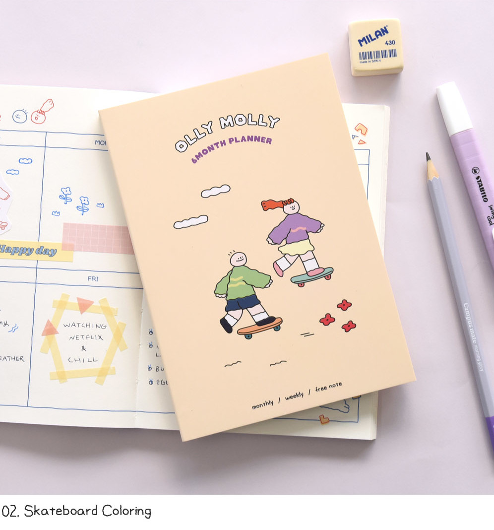 MONOLIKE Olly Molly 6-Month Diary - Office Supplies - View 1