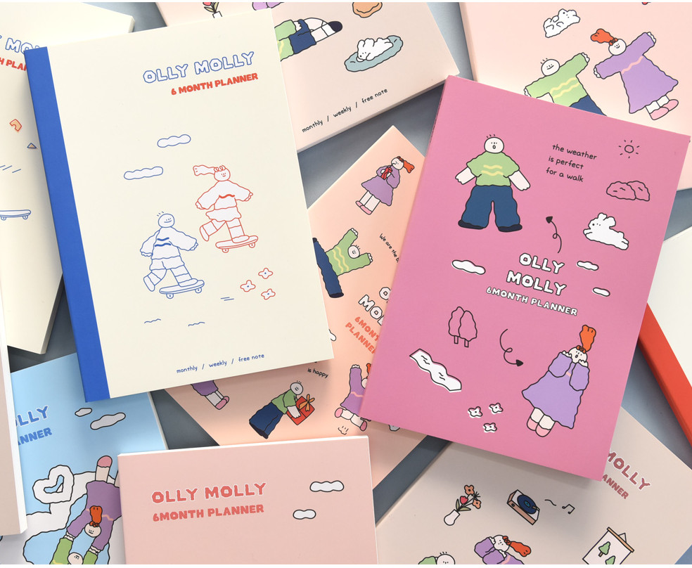 MONOLIKE Olly Molly 6-Month Diary - Office Supplies