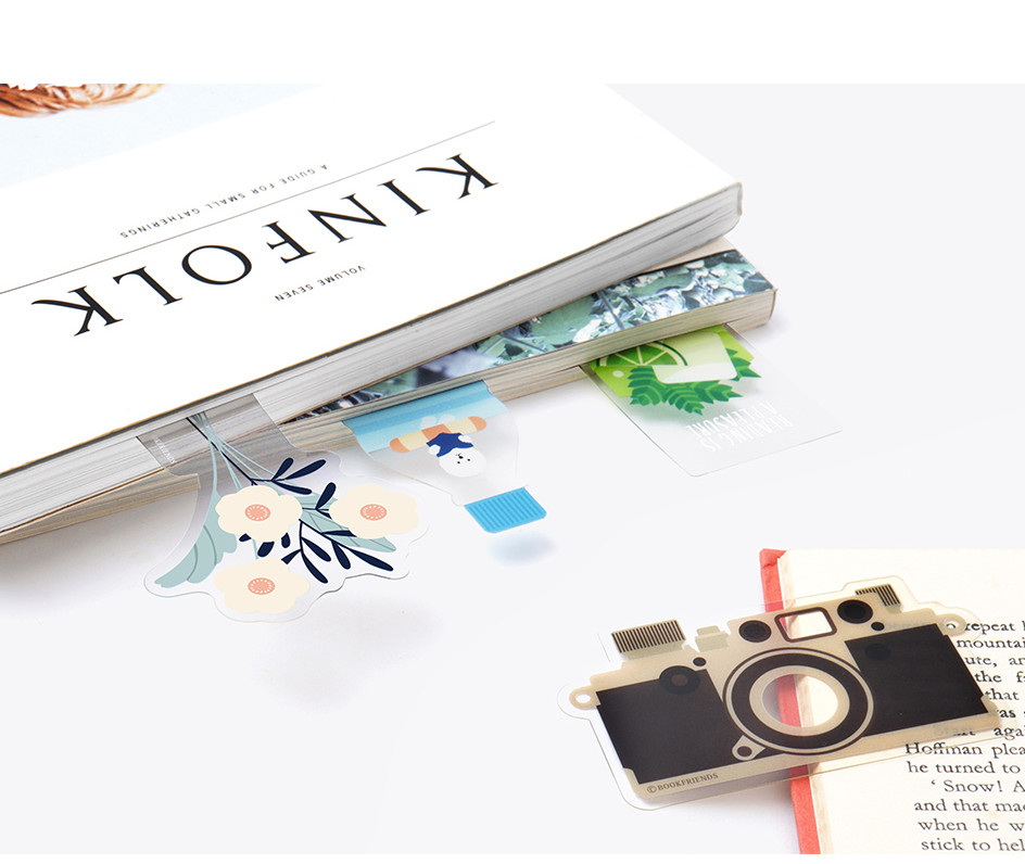BOOKFRIENDS Free Line Transparent Bookmark – 6 Piece Set - Bookmarks