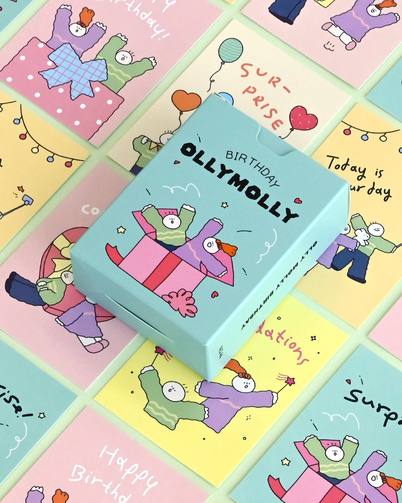 MONOLIKE Olly Molly Birthday Message Card Set - Cards
