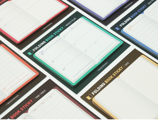 BOOKFRIENDS Folding Book Sticky Planner Memo Pad - Memo Pads & Sticky Notes