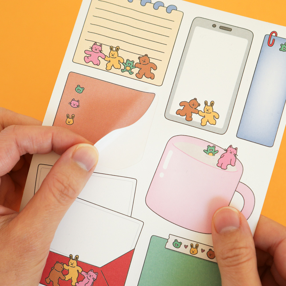 DAILYLIKE Mojoji Memo Sticker - 02 Join us - Office Supplies - View 1