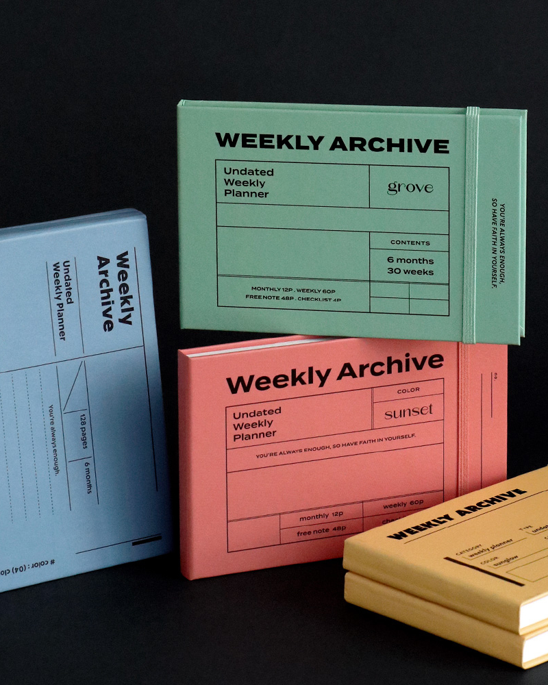 ICONIC Weekly Archive Planner (6 months) - Office Supplies