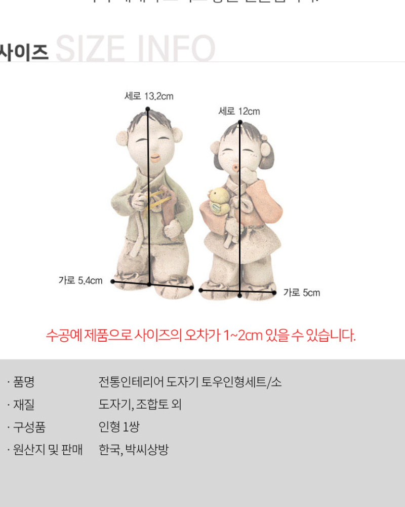 Alternative view of Traditional Interior Ceramic Tou Doll Set/Small