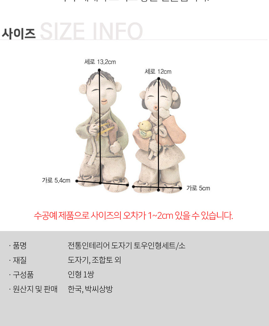Alternative view of Traditional Interior Ceramic Tou Doll Set/Small