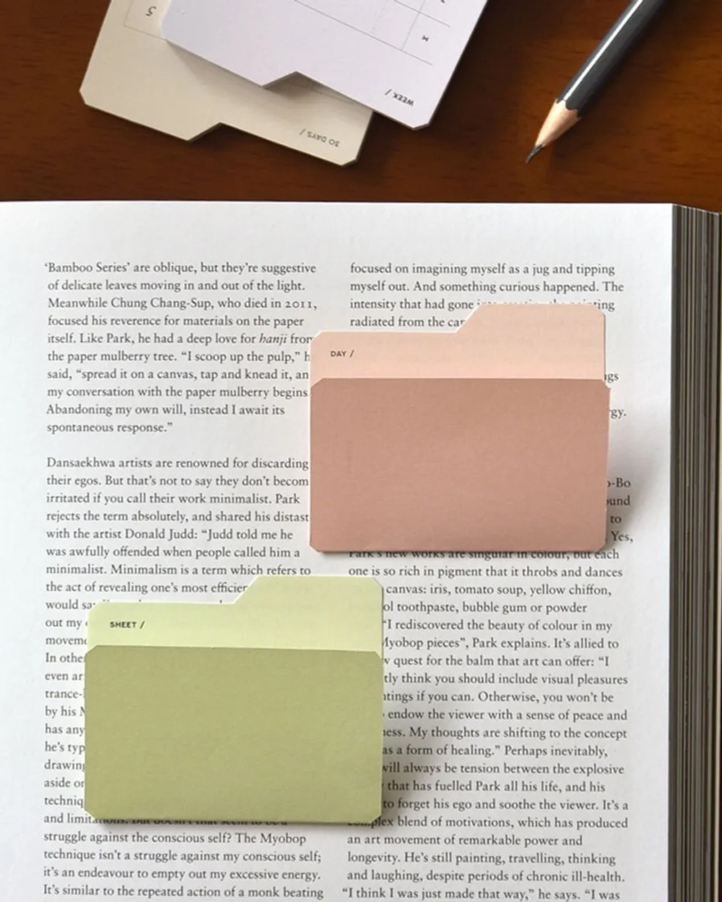 PLEPIC Sticky Memo File (Foldable Adhesive Memo)