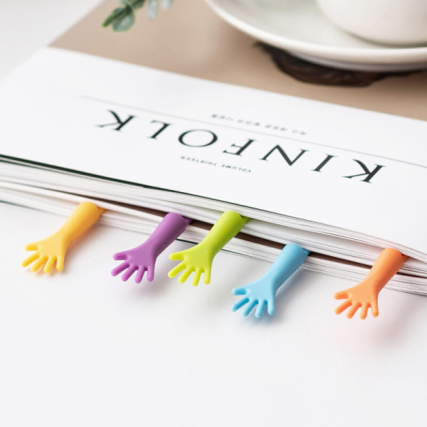 Flaito Silicone Hand-Shaped Bookmark Set - Bookmarks