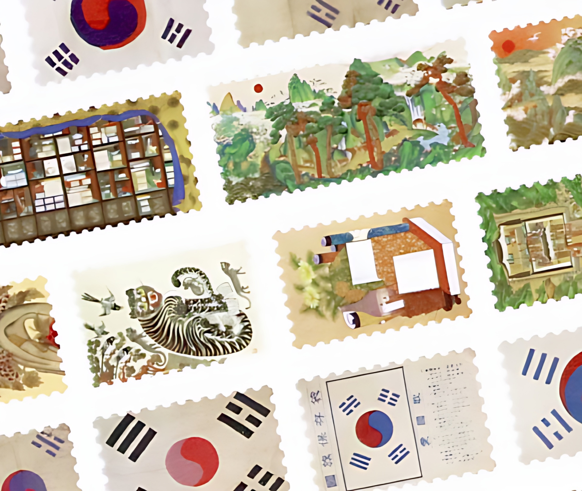 WOONORI Korean Culture Masking Tape - Washi Tape