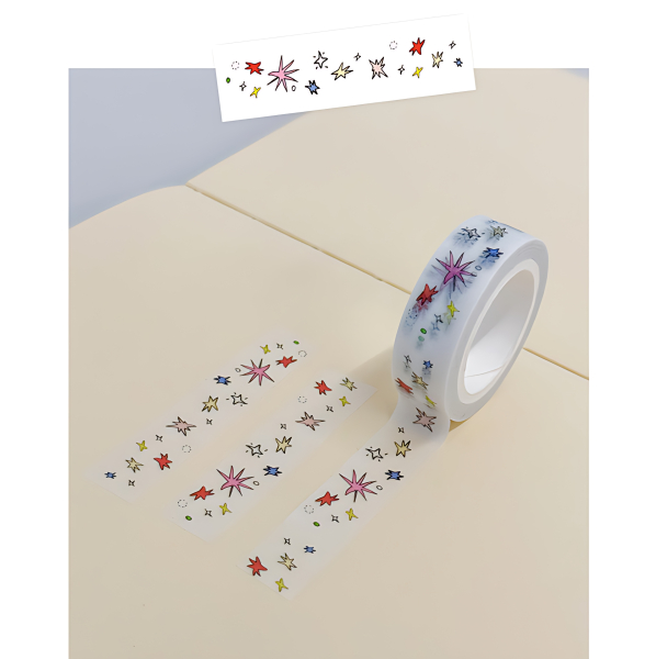 SHYMONSTER Milk Star Candy Masking Tape - Washi Tape