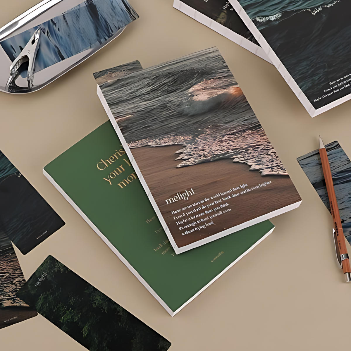 WANNATHIS Melight Diary with Bookmark - Office Supplies