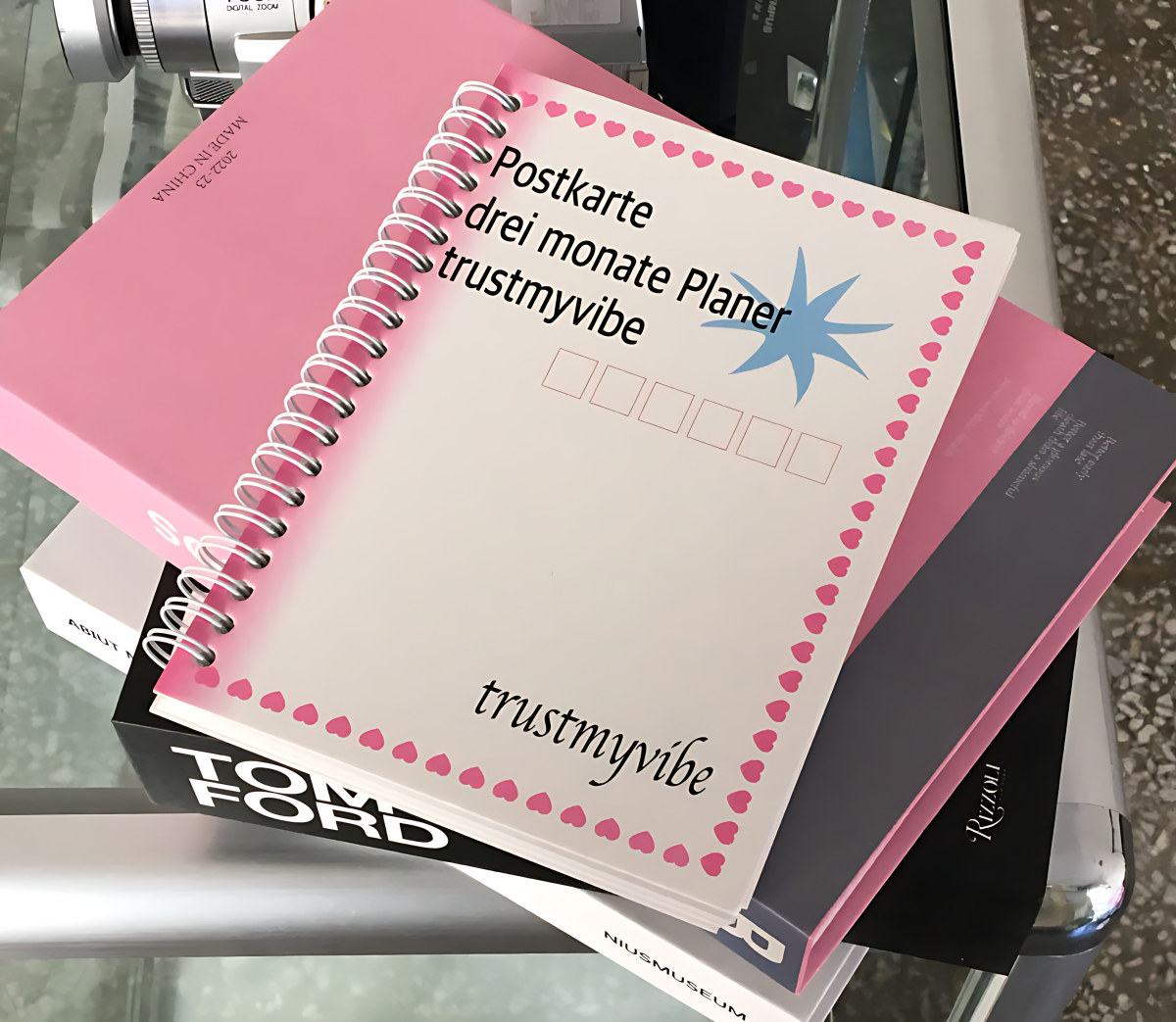 TRUST MY VIBE Postcard Planner - Office Supplies