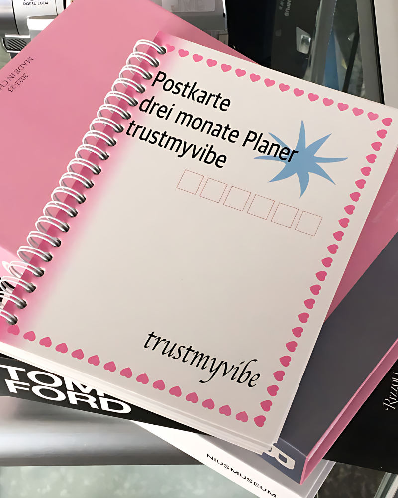 TRUST MY VIBE Postcard Planner - Office Supplies