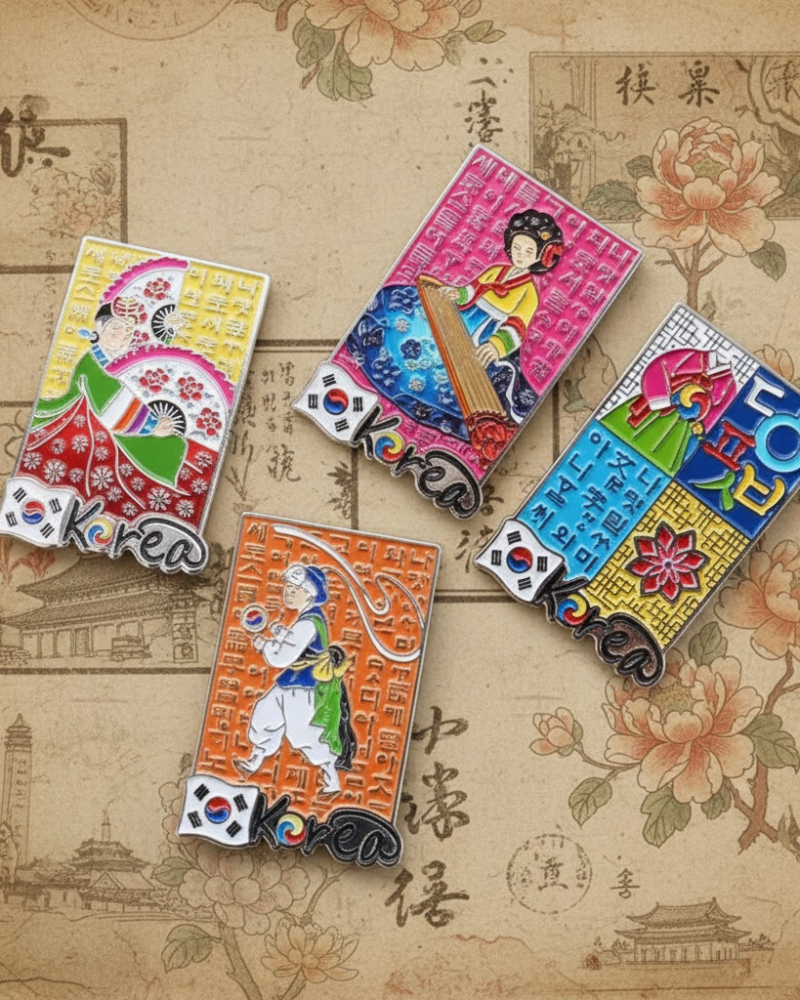 Korean Traditional Magnet Set – 4 Pieces - Home & Living