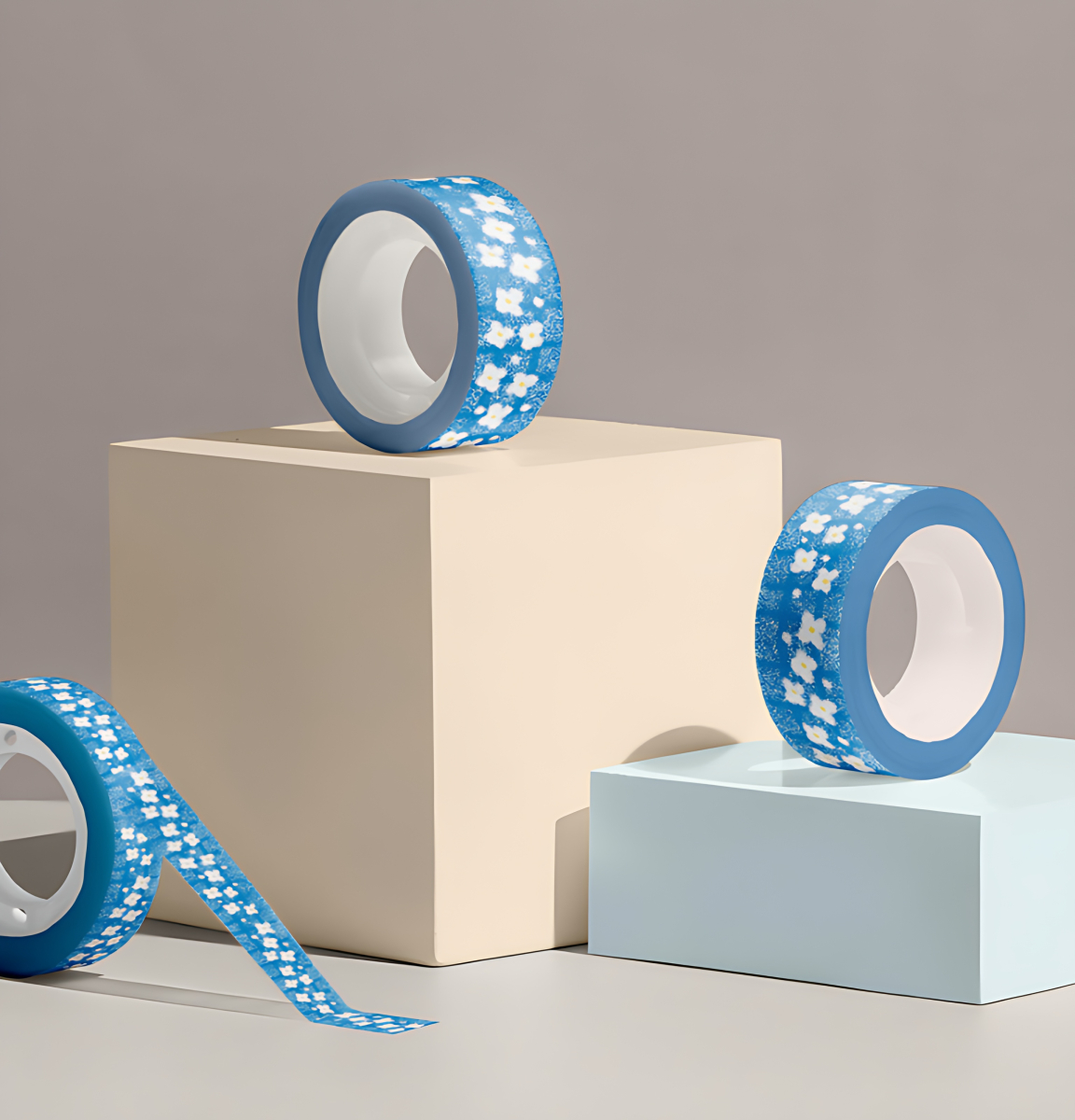 SHYMONSTER Blue Popcorn Masking Tape - Washi Tape - View 1