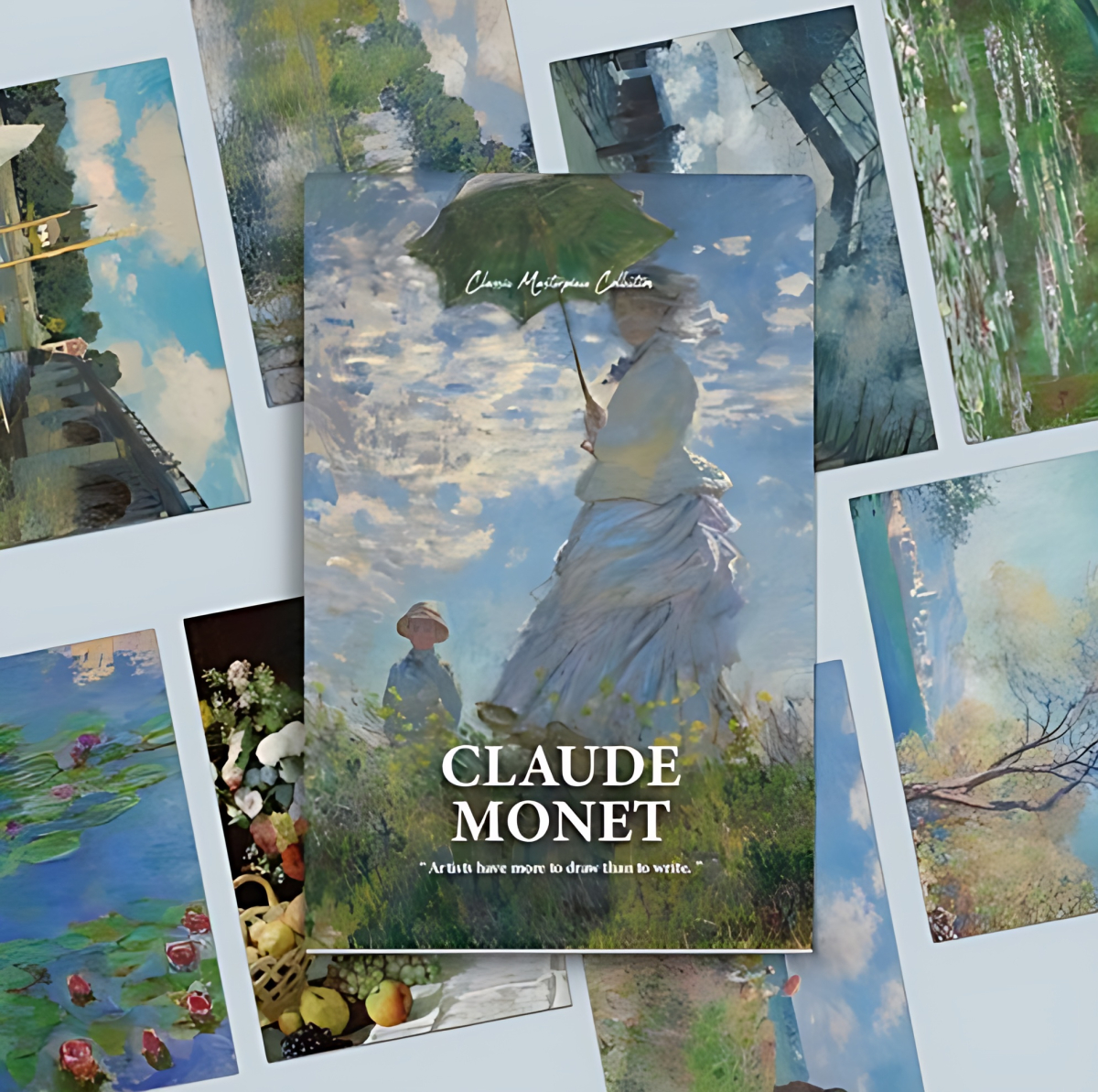 CONTEENEW Claude Monet Art Postcard Book 18types Set - Office Supplies