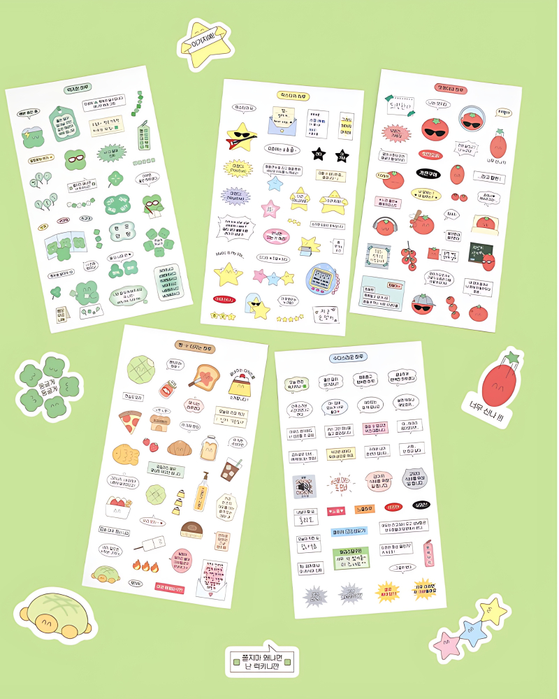 Be on D Feel Good Day Sticker Pack 5sheets Set - Office Supplies