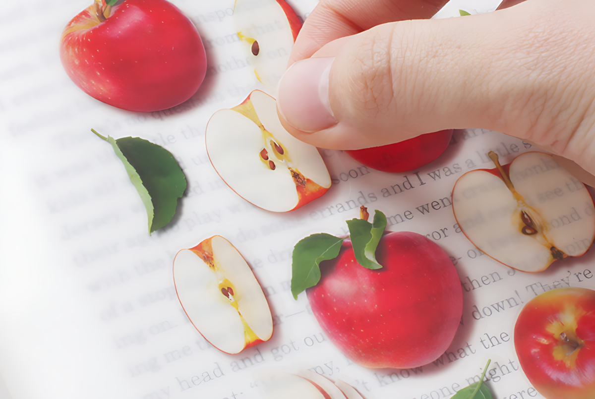 Appree Fruit Sticker Apple - Office Supplies