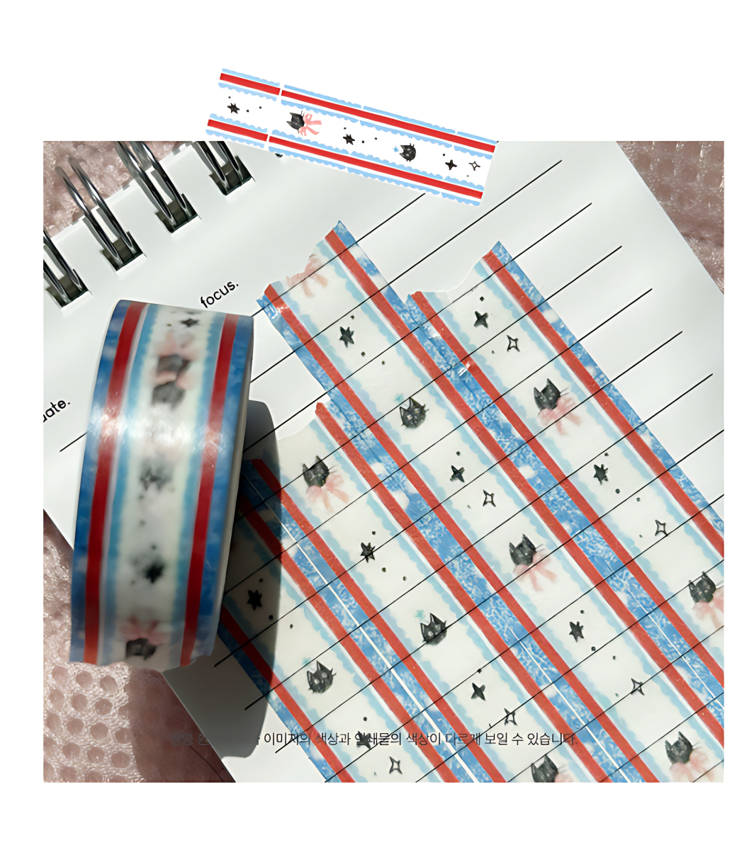 SHYMONSTER Cat Red Masking Tape - Washi Tape