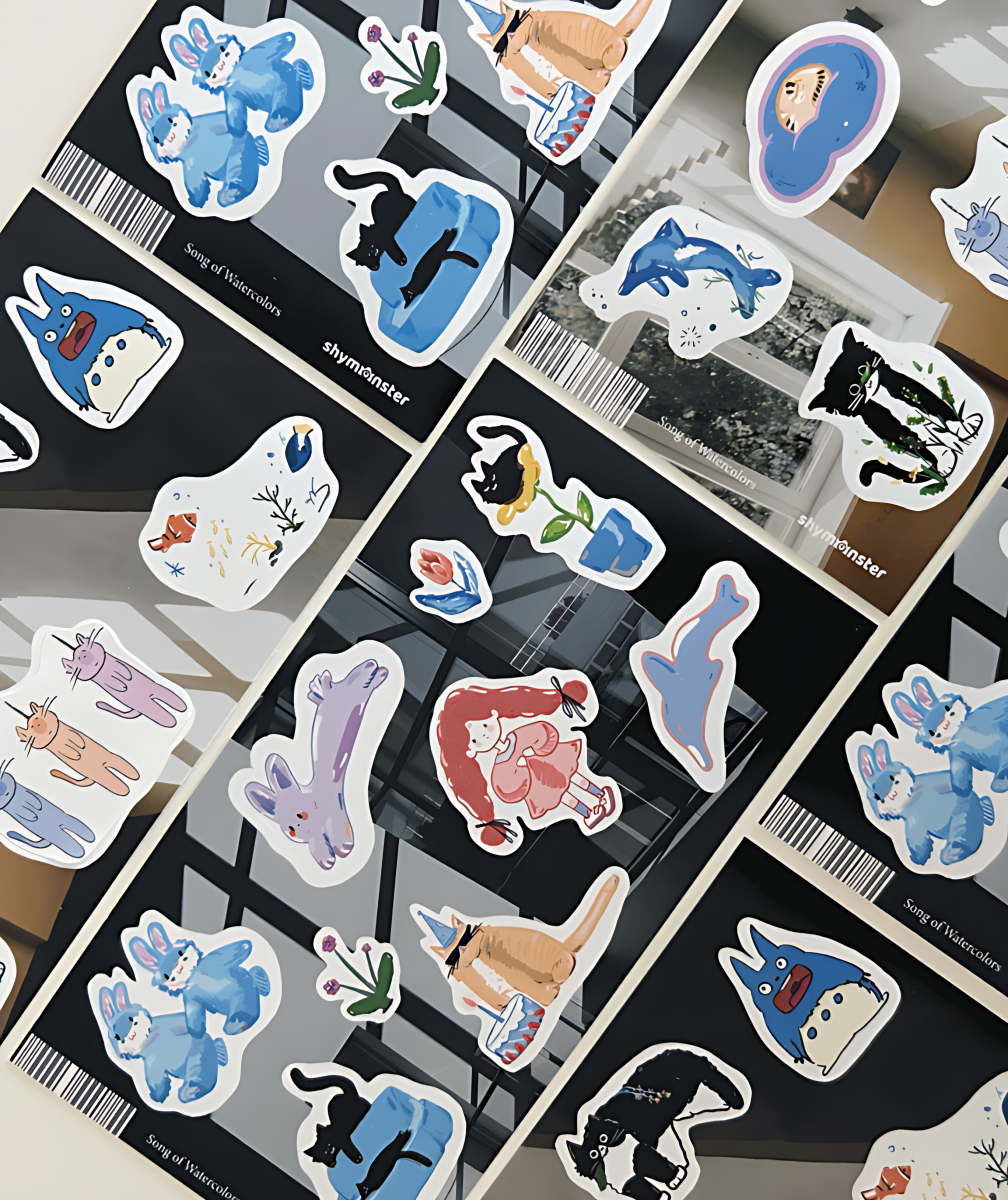 SHYMONSTER Removable Drawing Sticker - Office Supplies