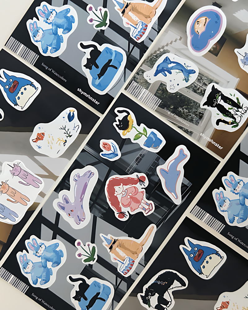 SHYMONSTER Removable Drawing Sticker - Office Supplies