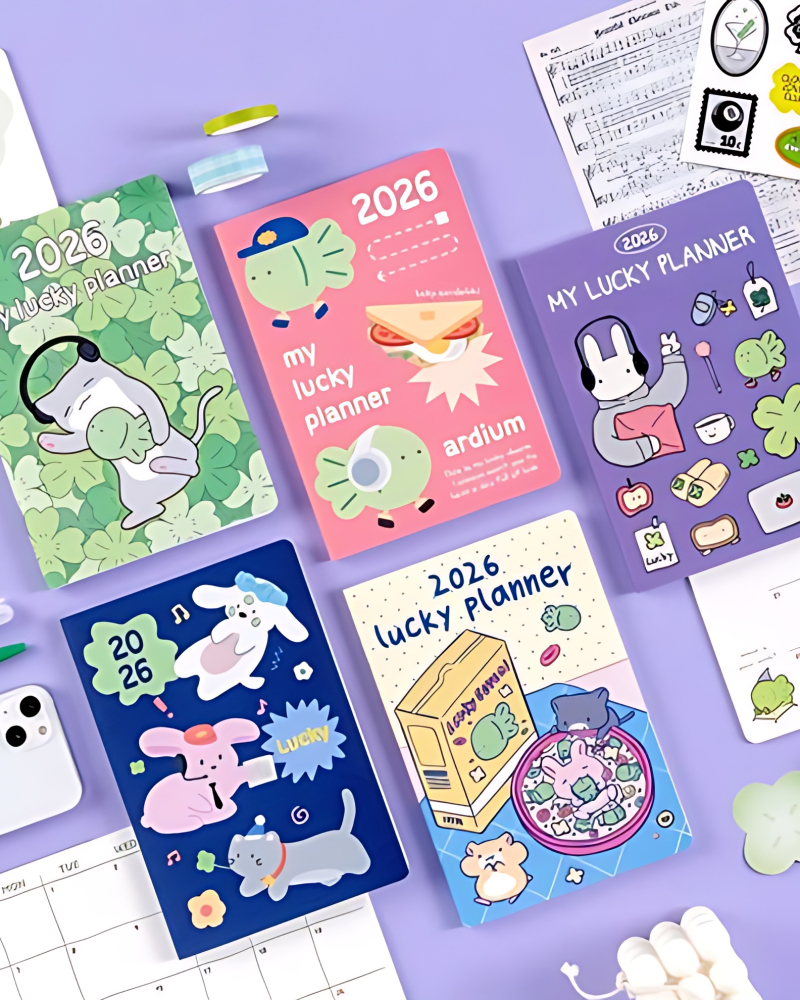 ARDIUM 2026 Lucky Monthly Planner - Office Supplies
