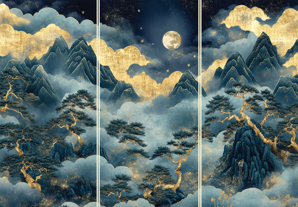 Korean Art Puzzle: Moonlit Pine Tree 2000 pcs - etc