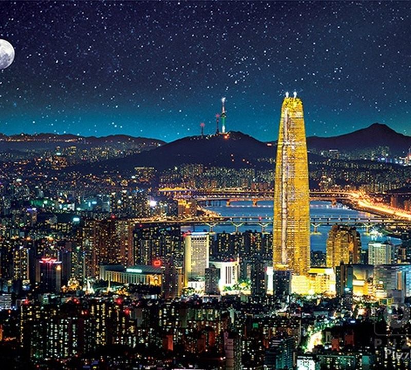 Jigsaw Puzzle 1000 Pieces – Seoul Night View - Jigsaw Puzzle