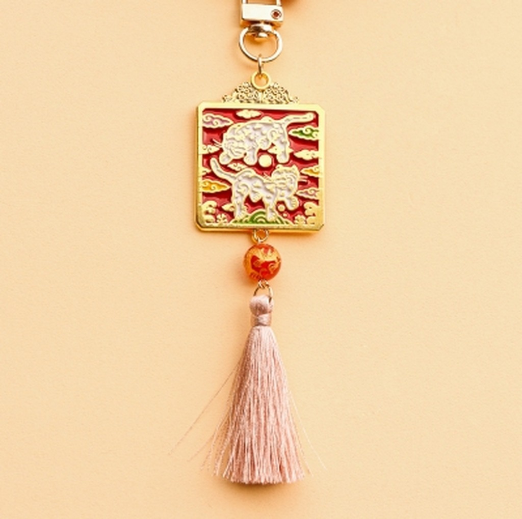 Traditional Tiger Chest Badge Norigae Keyring - K-Souvenir