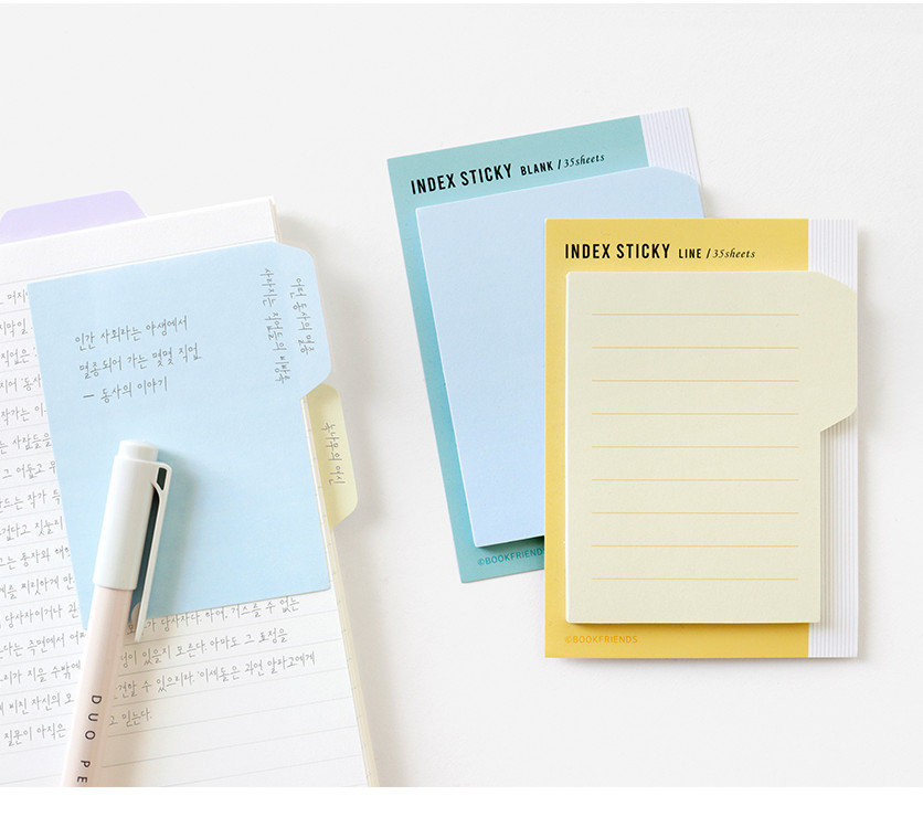 BOOKFRIENDS Pastel Index Sticky M - Memo Pads & Sticky Notes - View 1