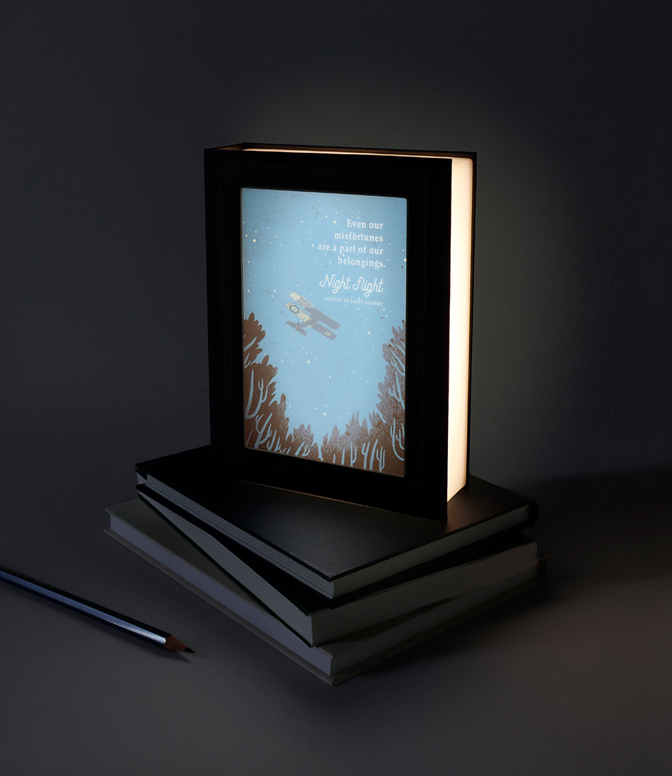 BOOKFRIENDS Literary Lighting Book Mood Lamp – Night Flight