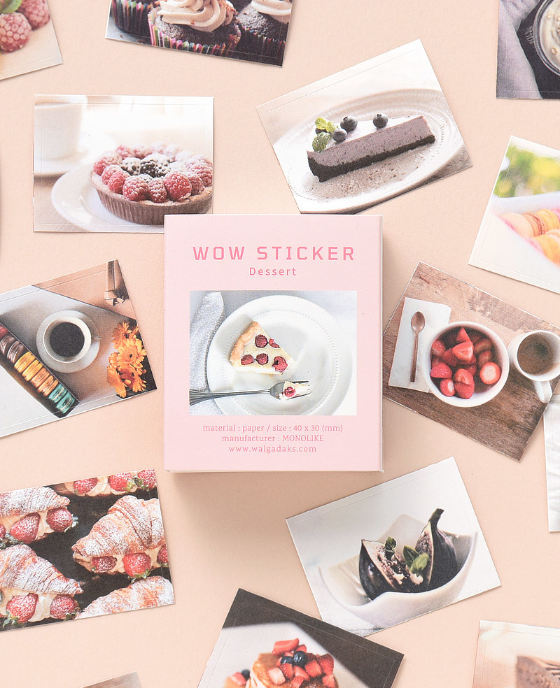 MONOLIKE Wow Sticker – Dessert - Office Supplies