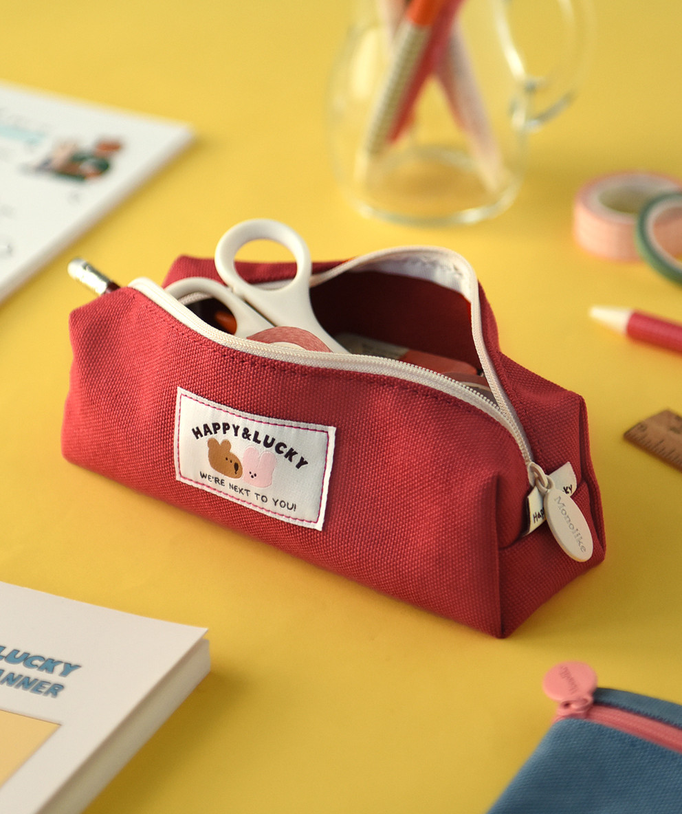 MONOLIKE Happy & Lucky Block Pencil Case - Bags & Wallets
