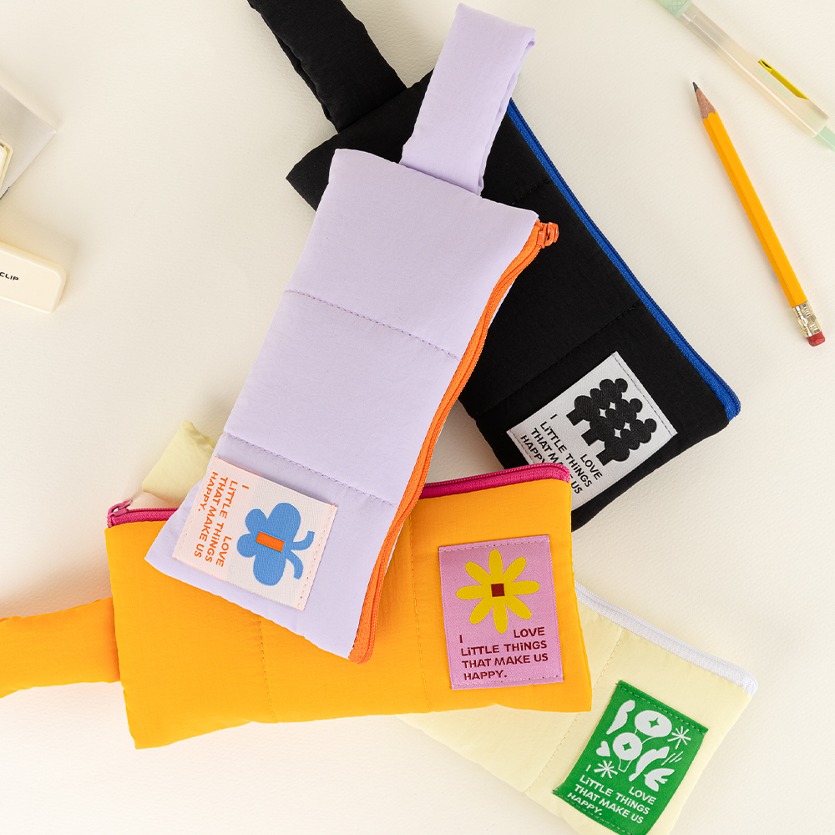 LIVEWORK Little Things Padded Handle Pen Pouch - Bags & Wallets