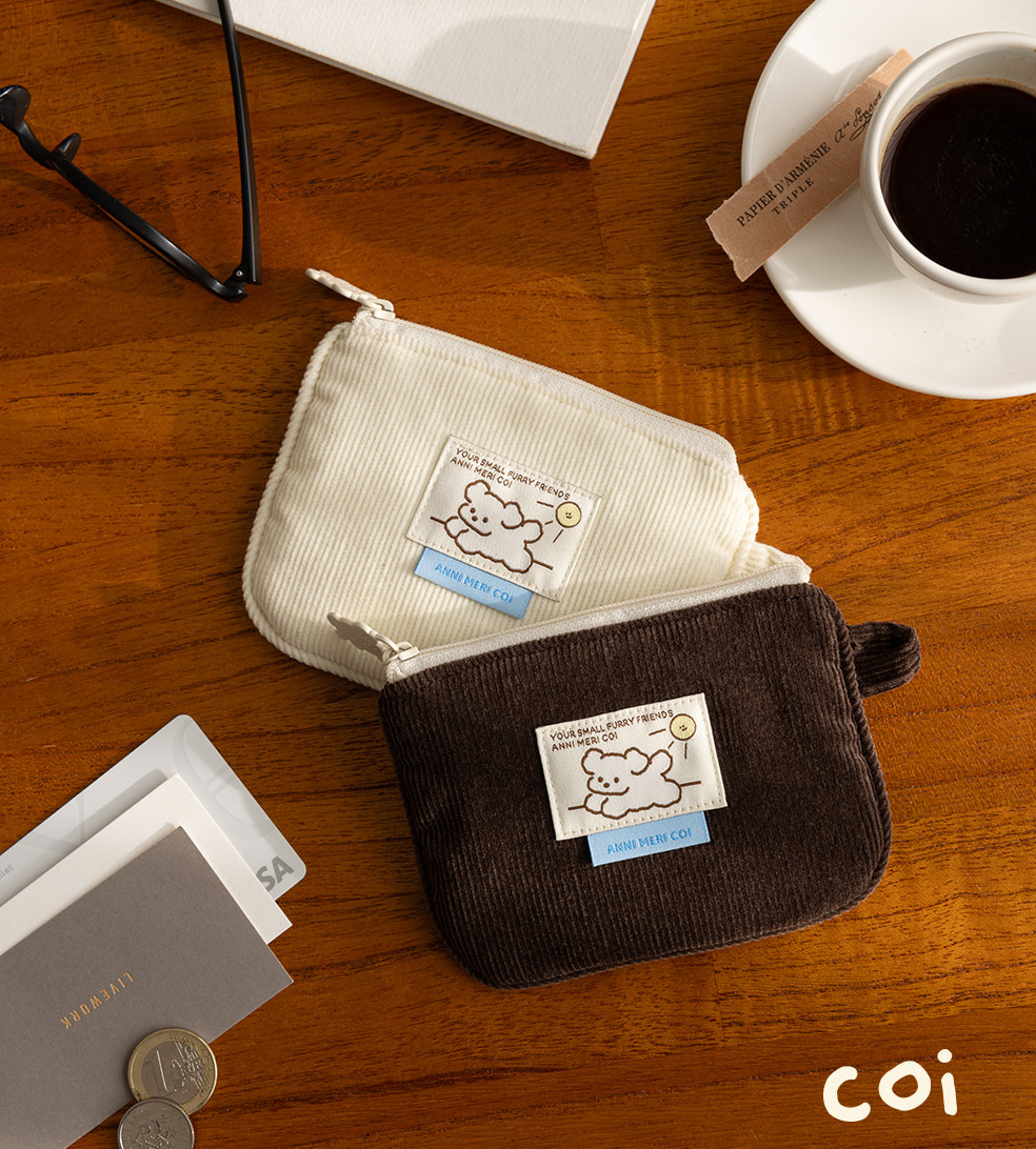 LIVEWORK Coi Corduroy Card Wallet - Bags & Wallets