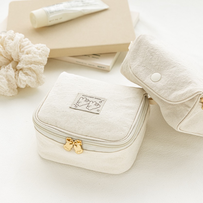 LIVEWORK Piyo Snap Makeup Pouch