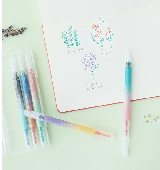 LIVEWORK Twin Plus Pen 10 color - Office Supplies