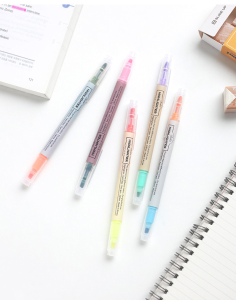 LIVEWORK Twin Highlighter – 10 Colors - Office Supplies
