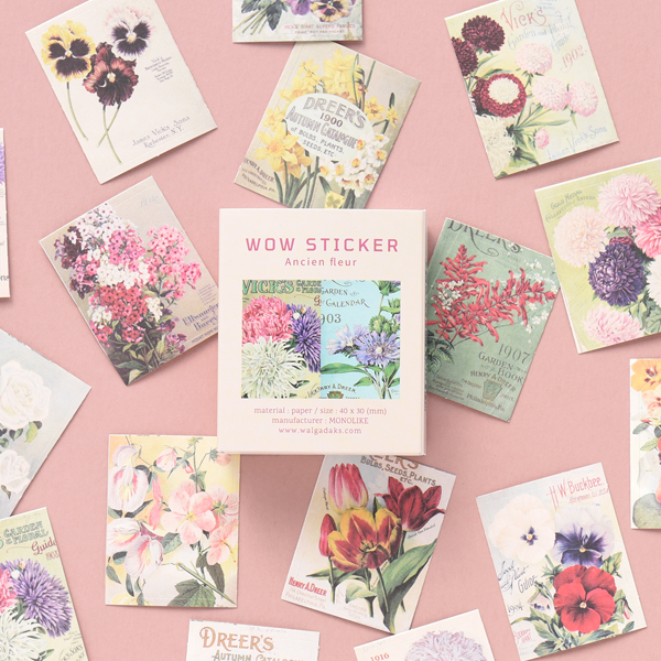 MONOLIKE Wow Sticker – Ancien Fleur - Office Supplies