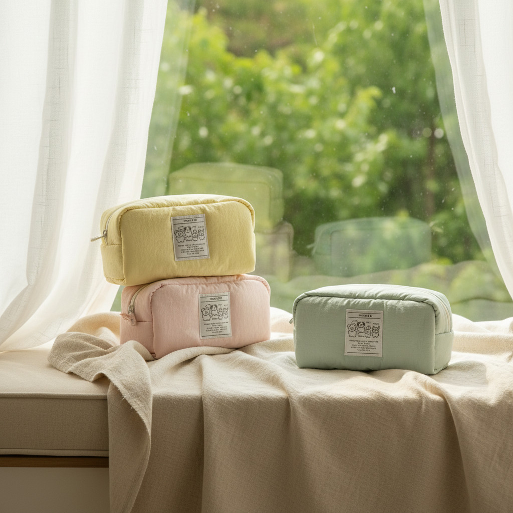 LIVEWORK Momossi Marshmallow Pencil Pouch - Bags & Wallets