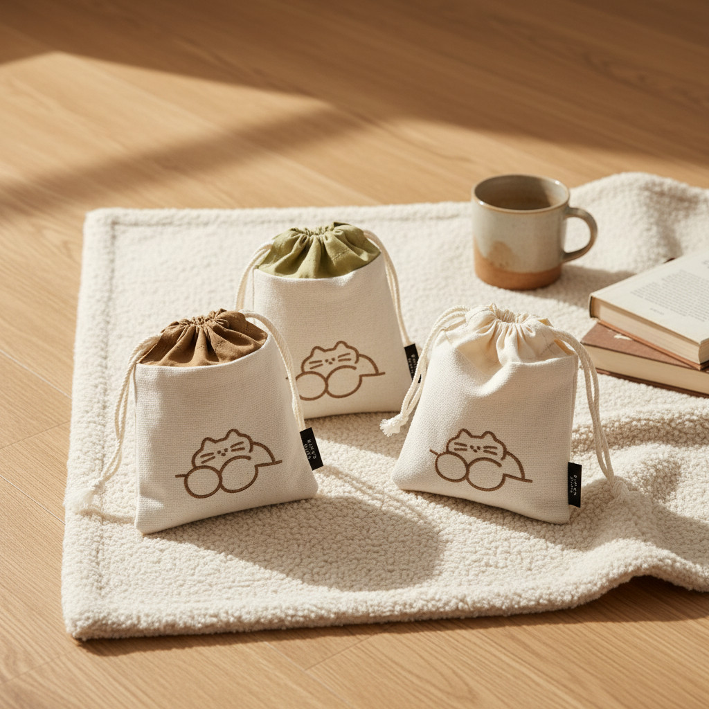 LIVEWORK Here There Cozy String Pouch - Bags & Wallets