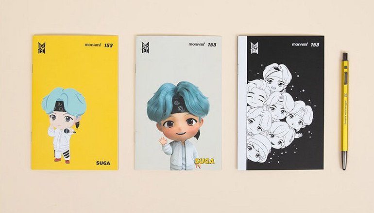 Monami TinyTAN 153 ID Notebook Set - Suga - Notebooks - View 1